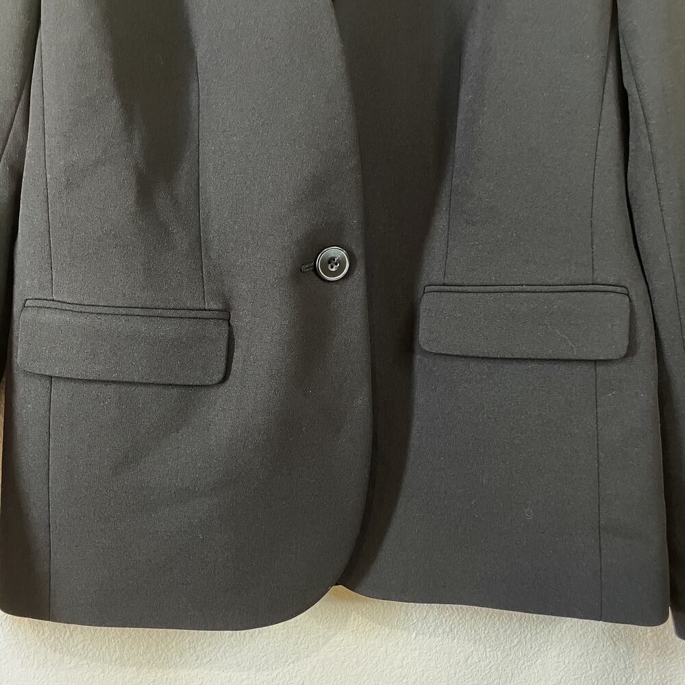 NWT Nine West Women's Single Button Blazer Black Size 4 Business Career Office - Picture 5 of 9